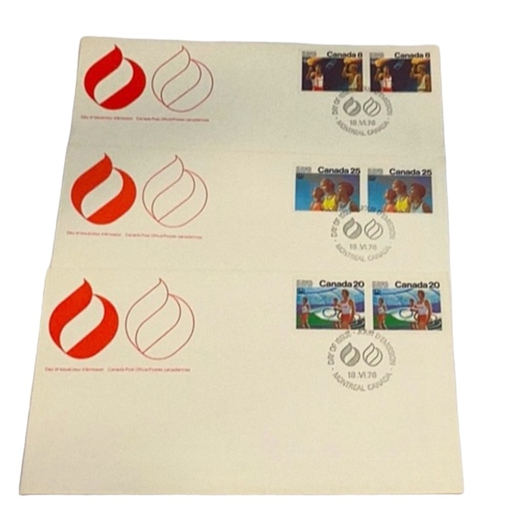 🌺 Vintage Canadian Olympic Stamps Collection 1976